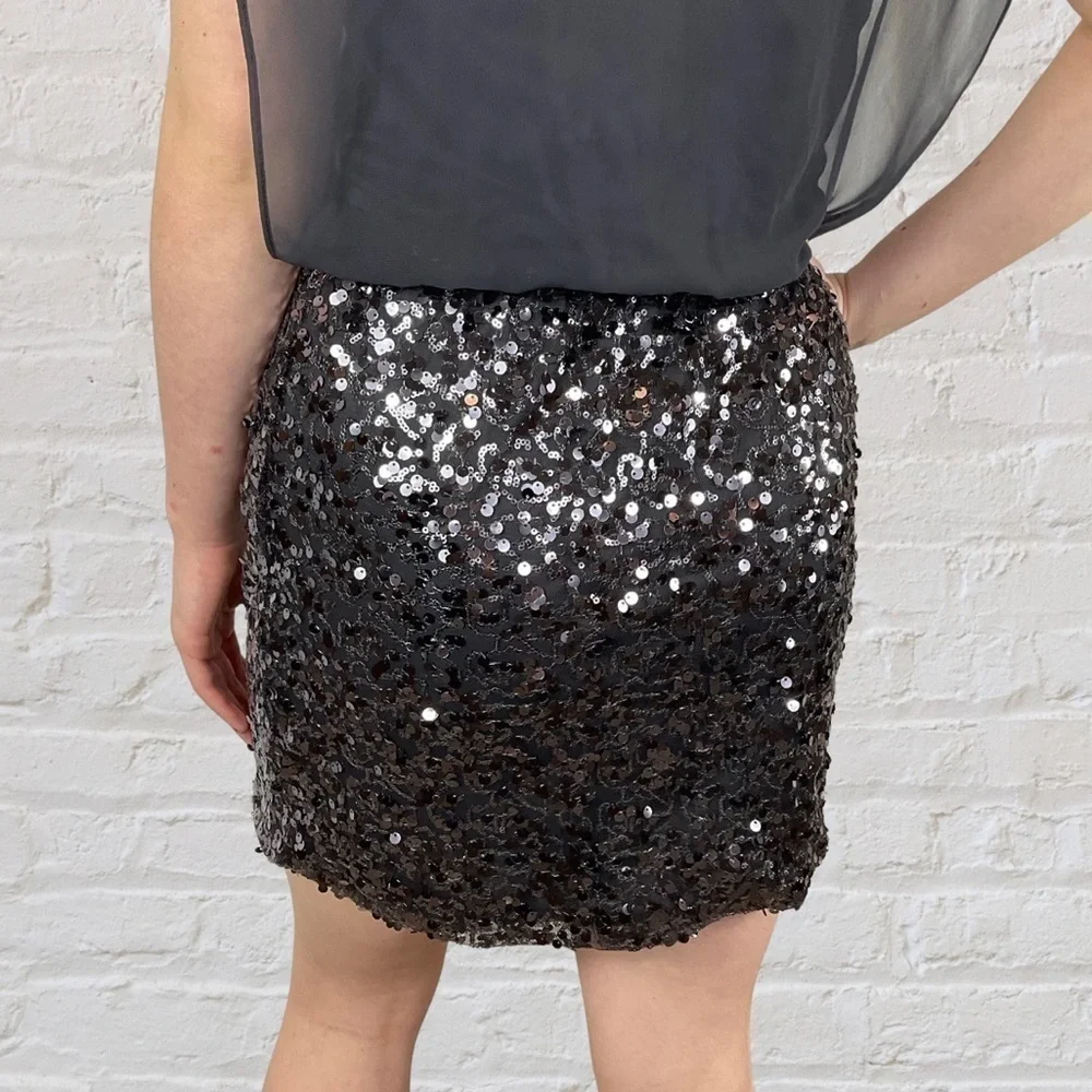 Candies vintage adorable dress with silk chiffon top with glitter bottom - Picture 2 of 6